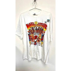 VTG Salem Sportswear Mens NBA Chicago Bulls Michael Air Jordan T-Shirt XXL NOS‎